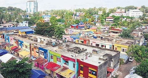 Rajaji Nagar Colony in Thiruvananthapuram popularly known as Chengalchoola | file pic