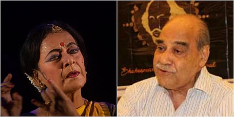 Odissi dancer Kumkum Mohanty (L) and actor Anant Mahapatra (Photo| EPS)