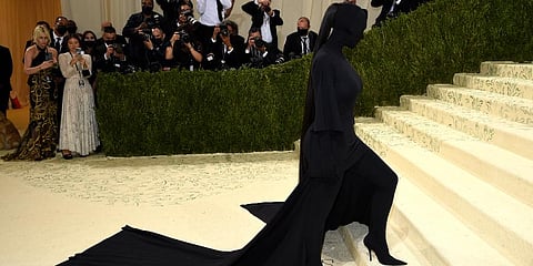Kim Kardashian attends The Metropolitan Museum of Art's Costume Institute benefit gala celebrating the opening of the 'In America: A Lexicon of Fashion' exhibition in New York. (Photo | AP)