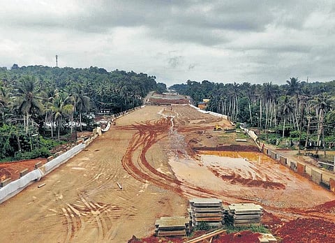 Red soil deficit puts holes in concrete highway work