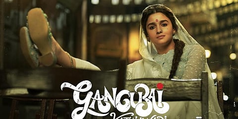 A poster of Sanjay Leela Bhansali's latest film Alia Bhatt-starrer Gangubai Kathiawadi