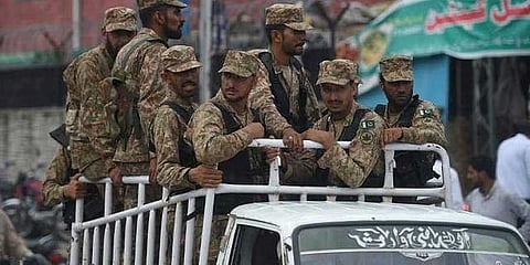 Image of Pakistan army soldiers used for representation. (File Photo | AP)