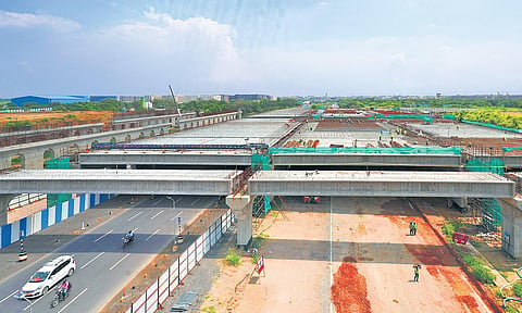 DIAL said 60 per cent of the construction work for India’s first Elevated Cross Taxiway has already been completed