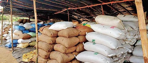 Image of Paddy sacks used for representational purposes only.