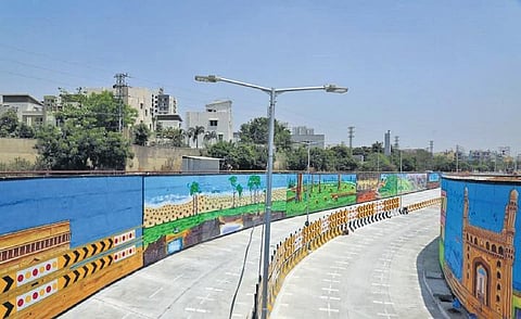The 4-lane Road Under Bridge near Hitech City MMTS station (Representational Image)