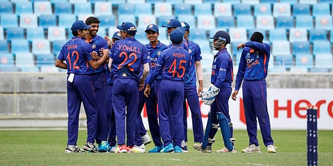 FILE - India U19 cricket team at the U19 Asia Cup (Photo | Twitter, Asian Cricket Council)