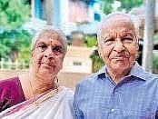 Sarasamma K Nair and husband Kesavan Nair
