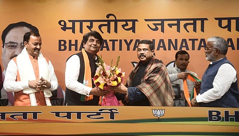 Former Union Minister and Congress leader RPN Singh joined Bharatiya Janata Party in Delhi. (Photo | Parveen Negi)
