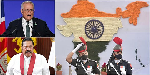 Many world leaders like Australian PM Scott Morrison and his Sri Lankan counterpart Mahinda Rajapaksa conveyed their wishes on India's 71st Republic Day. (File photo| AP and PTI)