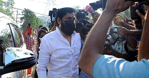 Actor Dileep arriving at the crime branch office in Kalamassery for the interrogation. (Photo | A Sanesh, EPS)