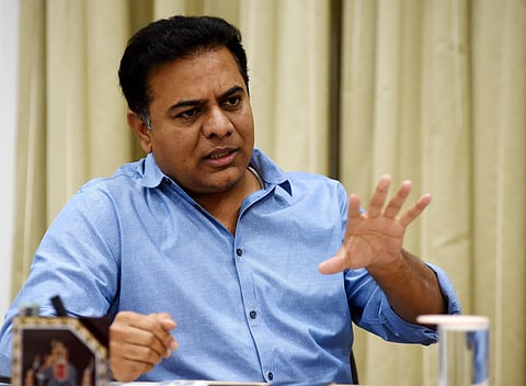 Minister for Municipal Administration and Urban Development K Taraka Rama Rao. (File photo)