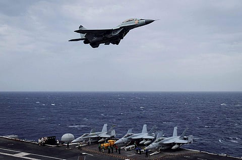 The MiG 29K aircraft image used for representational purpose. (File photo | Special arrangement)
