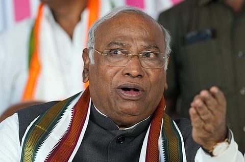 Congress presidential candidate Mallikarjun Kharge. (Photo | PTI)