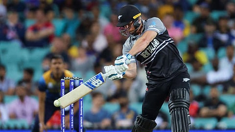 New Zealand's Glenn Phillips in action.