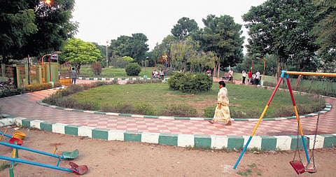 A file picture of a corporation park in Chennai. Under Singara Chennai 2.0, 42 parks will be constructed at a cost of Rs 16 crore | Express