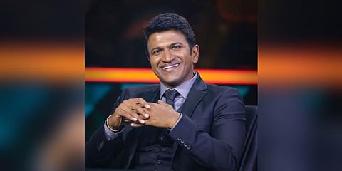 Late Kannada actor Puneeth Rajkumar conferred ‘Karnataka Ratna’ award posthumously. (File photo | Twitter/Puneeth Rajkumar)