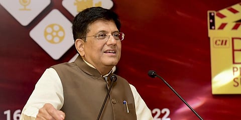 Union Minister for Commerce & Industry Piyush Goyal speaks at an event in New Delhi, Nov. 17, 2022. (Photo | PTI)