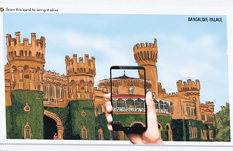 The eye-catching postcards and postal covers can be scanned for a 3D view and video on the rich heritage of Karnataka | special arrangement