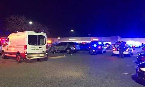 In this image from video police respond to the scene of a fatal shooting at a Walmart on November 22, 2022 in Chesapeake in Virginia | AP