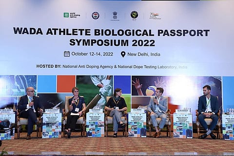 Dr Reid Aikin, Associate Director in the Science & Medicine department at WADA seen at the symposium. (Photo | Special Arrangement)