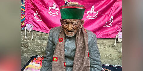 India's first voter Shyam Saran Negi. (Photo | PTI)