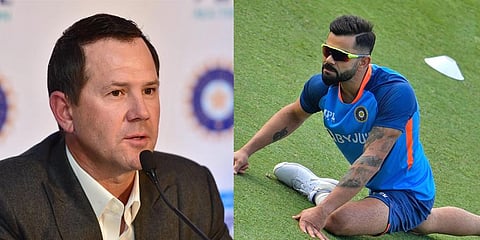 Ricky Ponting and Virat Kohli.
