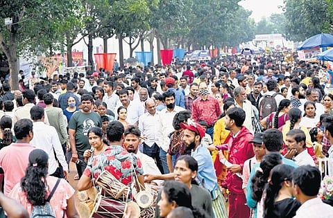 A huge rush on the last day of Krishi Mela 2022 in Bengaluru on Sunday which saw a rise in number of enquiries, bookings, and soaring sales figures | Nagaraja Gadekal
