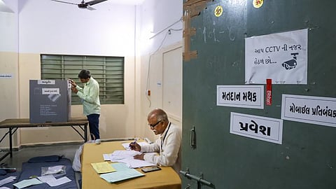 Representative image of a polling station in Gujarat.
