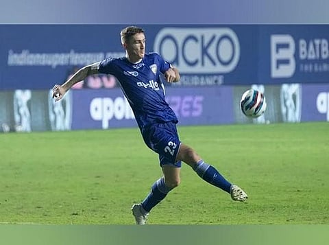 Montenegrin defender Slavko Damjanovic. (Photo | ISL Twitter)