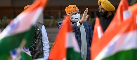 Prime Minister Narendra Modi during 'Veer Baal Diwas' programme in New Delhi. (Photo | Shekhar Yadav, EPS)