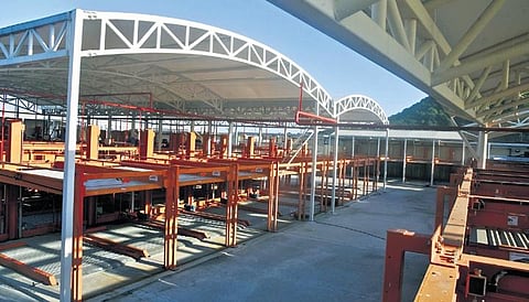 The multi-level parking at Chennai airport. (Photo | Martin Louis, EPS)