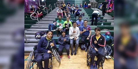 Four Indian shuttlers enter singles final at Peru Para-Badminton International in Lima. (Photo | India in Peru & Bolivia @ Twitter)