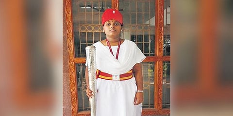 D Lalitha was appointed as a mace-bearer