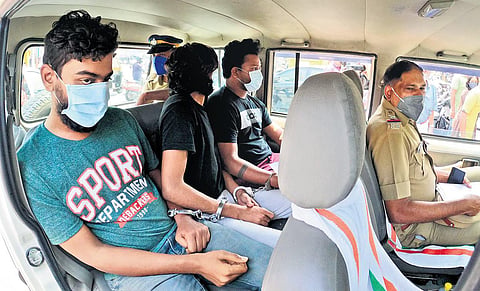The accused being taken to the police station | Albin Mathew