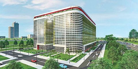 An artist’s impression of the proposed new IT Park at Kandlakoya village in Malkajgiri-Medchal district