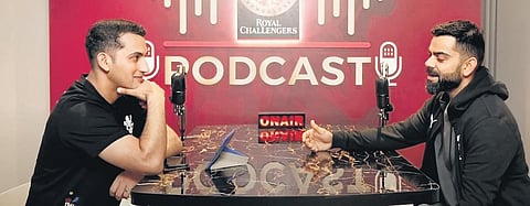 A still from the podcast trailer