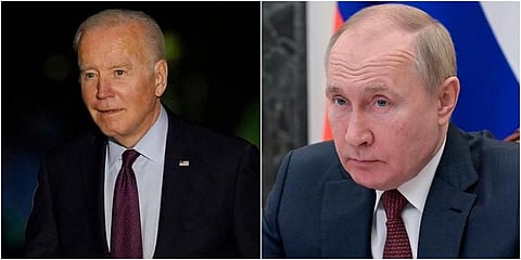 US President Joe Biden (L) and Russian President Vladimir Putin. (Photo | AP)