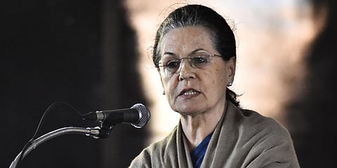 Congress president Sonia Gandhi