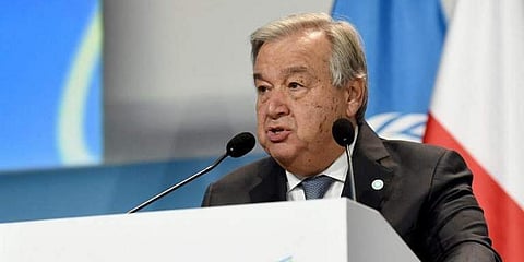 UN chief Antonio Guterres (File photo| AFP)