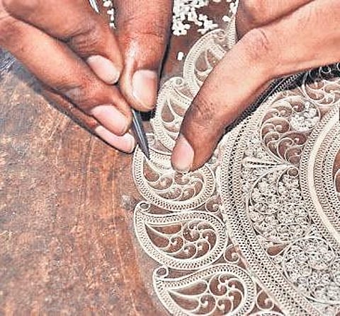 Silver filigree art. (File photo)