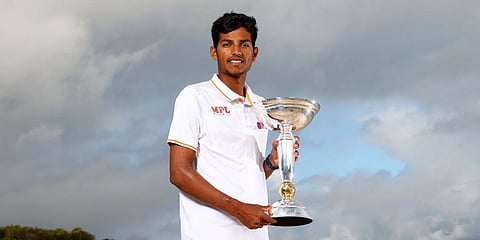 Yash Dhull-led India U-19 side beat England in the final to win the World Cup on Saturday. (Photo | ICC)