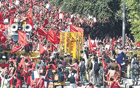 Under the Haryana Essential Services Maintenance Act (HESMA), penalty is imposed on government staff on strike | Express