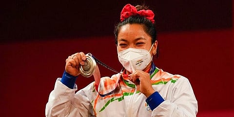 Olympic silver medallist Mirabai Chanu (Photo | AP)