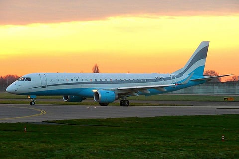 Representational image of Embraer aircraft.