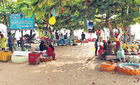 The ‘zero budget park’ at Kozhikode beach | t p sooraj