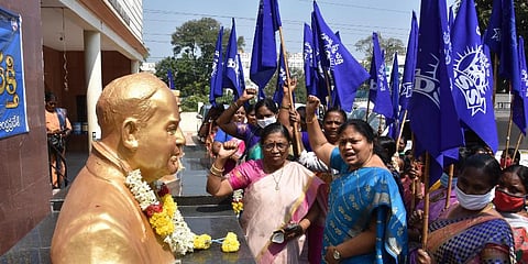 Dalit Sthree Sakthi organiser . ( Photo | EPS)