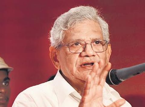 CPM general secretary Sitaram Yechury speaking in Madurai | k k sundar