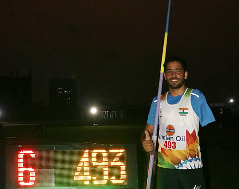 The gold medal was also Rinku's third in the nationals. (Photo | Special Arrangement)