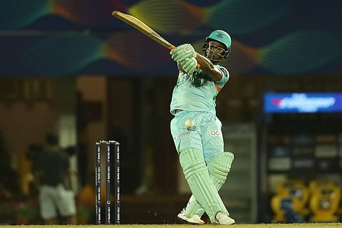 Lewis had other ideas and along with the talented Ayush Badoni, who played his part with a nine-ball 19, made it look quite easy in the end. (Photo | Twitter)