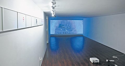 Artworks by Nihaal Faizal displayed at Blueprint 12 Gallery. ( Photo | EPS)